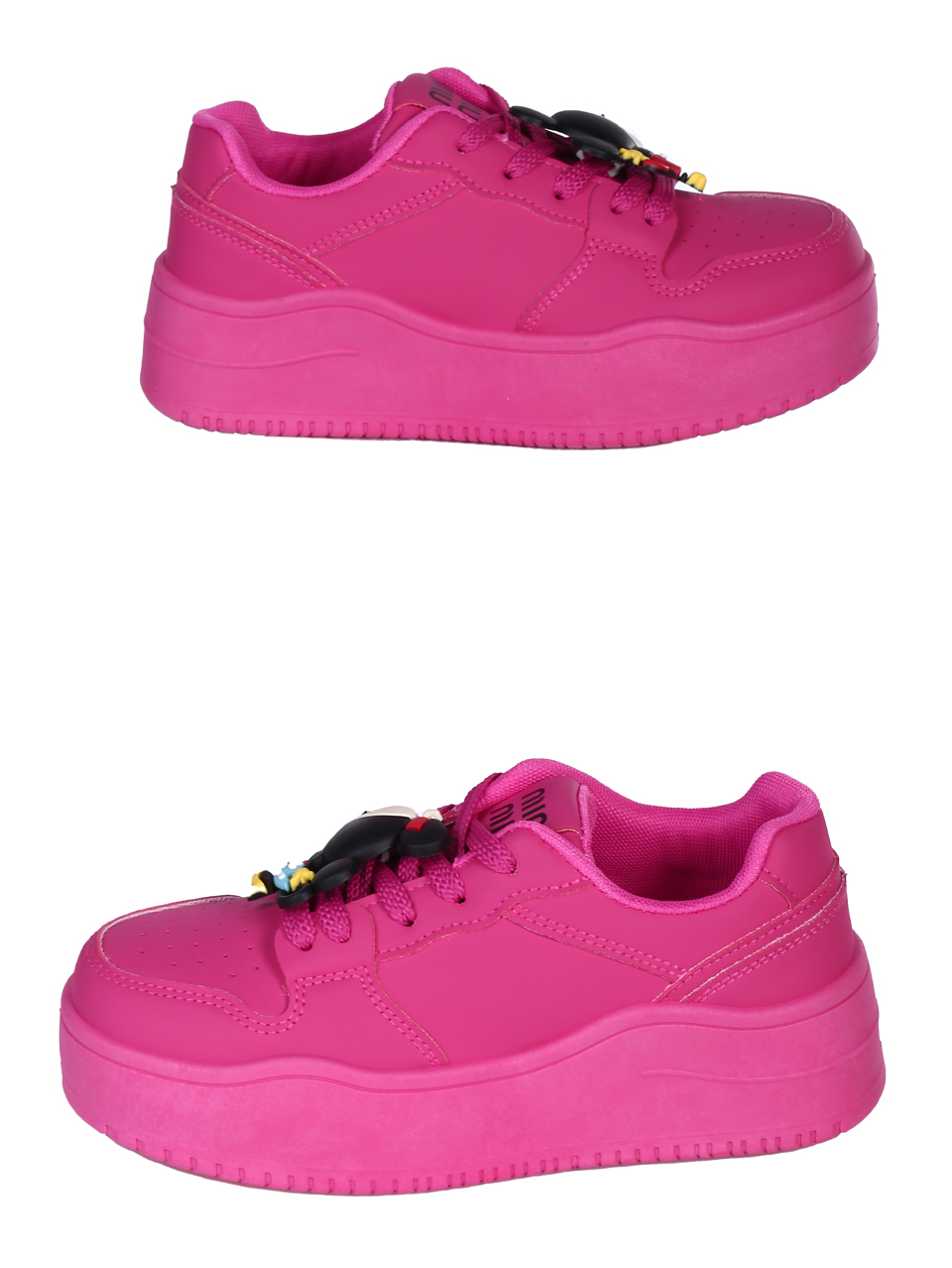 Ежедневни дамски обувки, тип кец, в цвят фуксия 3U-25218 fuchsia