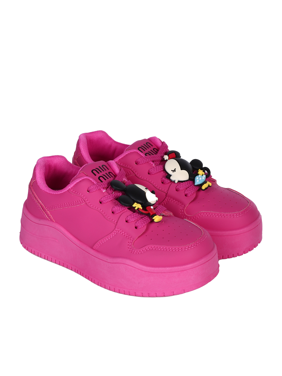 Ежедневни дамски обувки, тип кец, в цвят фуксия 3U-25218 fuchsia