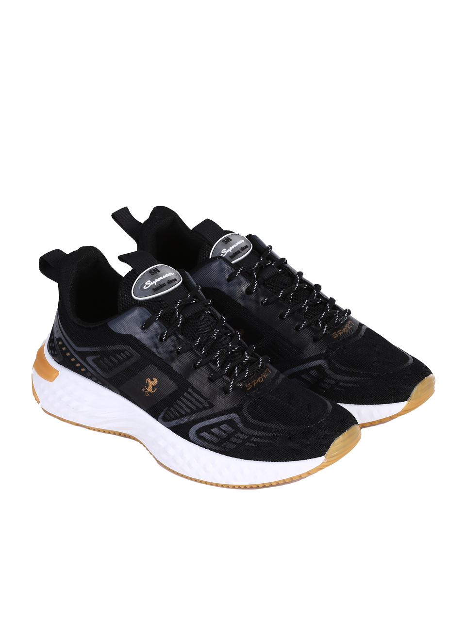 Ежедневни мъжки обувки в черно 7U-25124 black