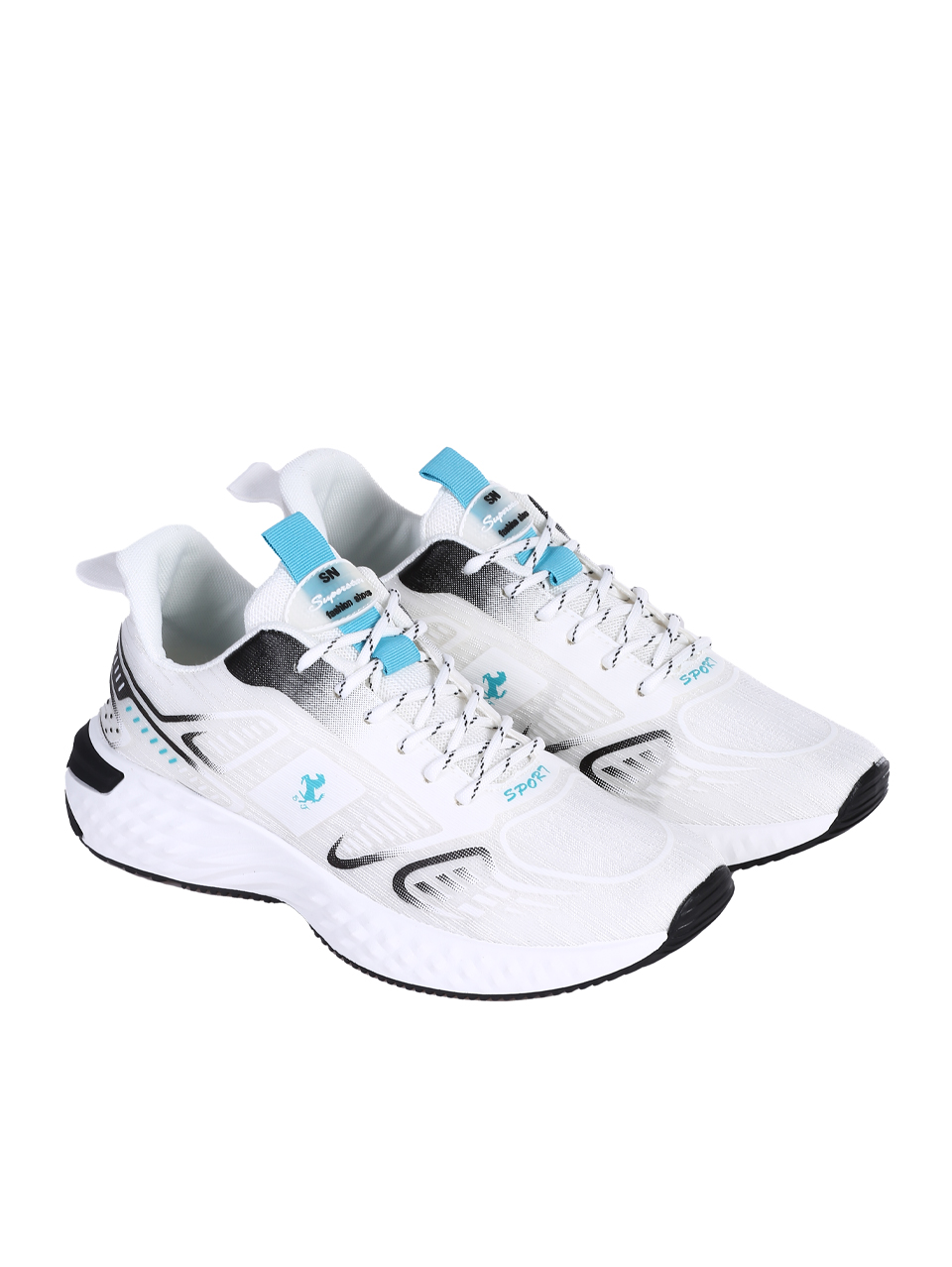 Ежедневни мъжки обувки в бяло 7U-25124 white