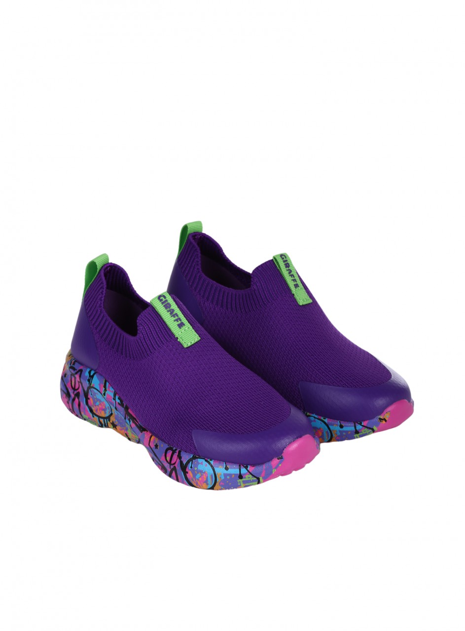 Детски комфортни обувки в лилав цвят 18K-25186 purple
