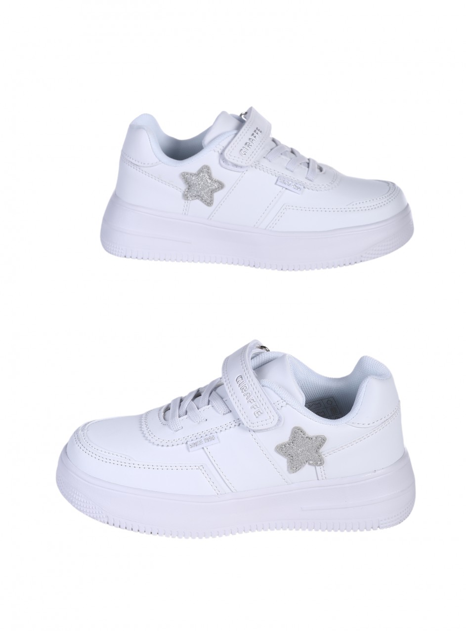 Детски комфортни обувки в бяло 18K-25187 white