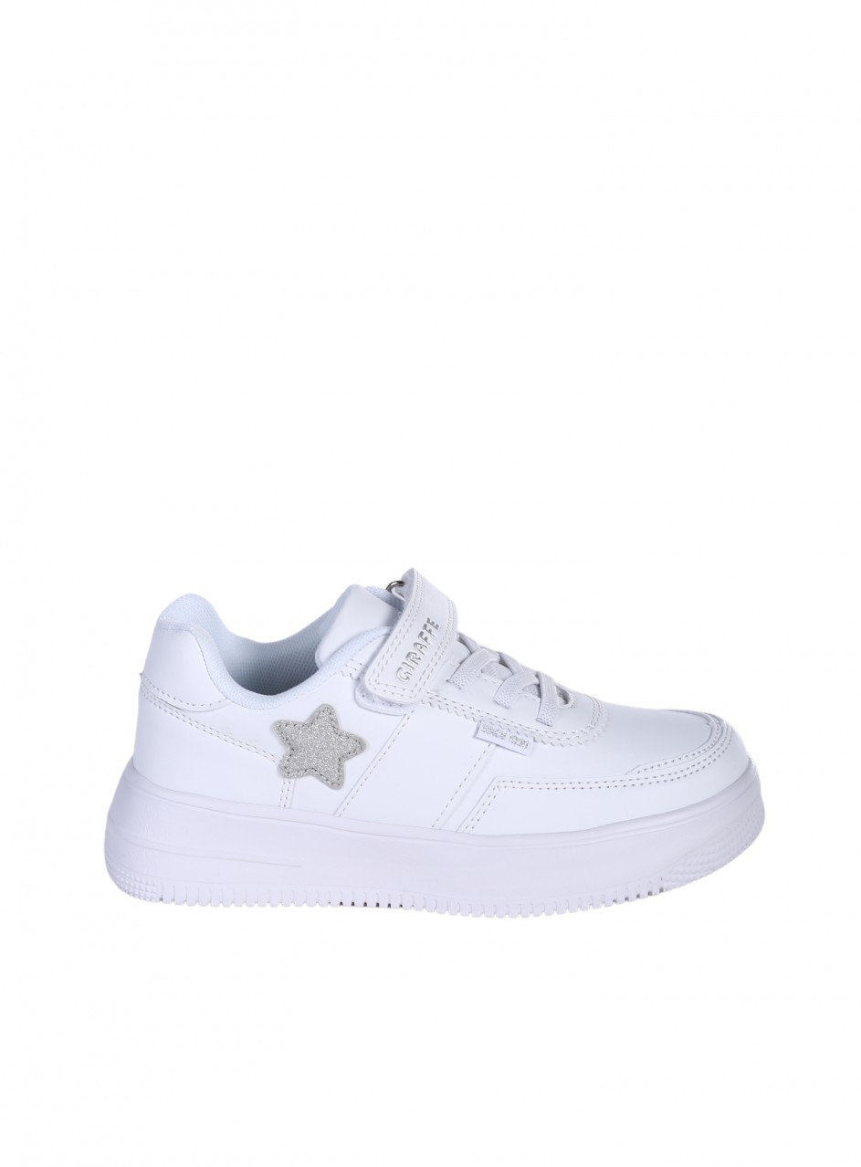 Детски комфортни обувки в бяло 18K-25187 white