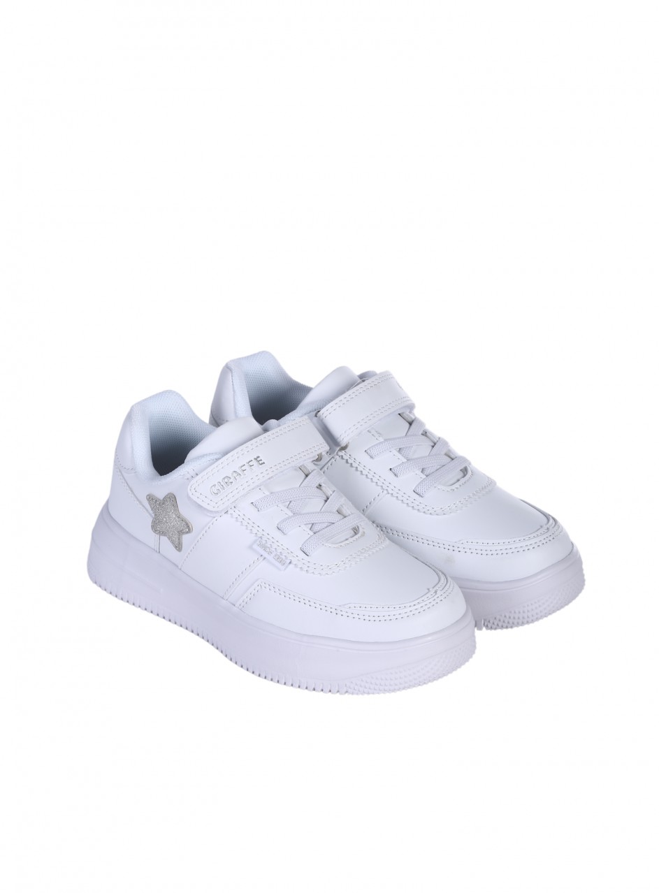 Детски комфортни обувки в бяло 18K-25187 white
