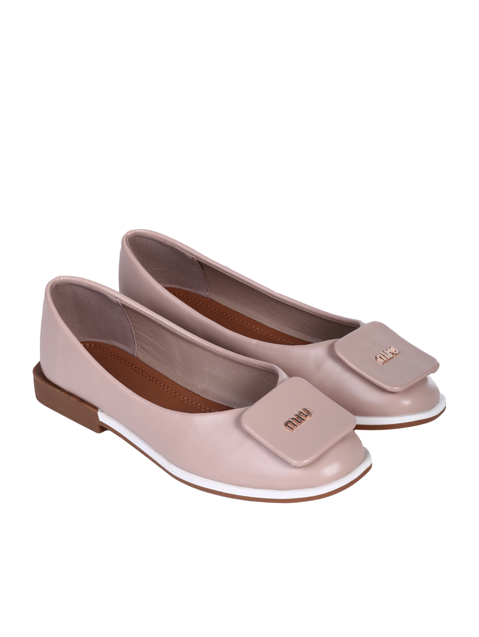Ежедневни дамски обувки в бежово 3C-25265 beige