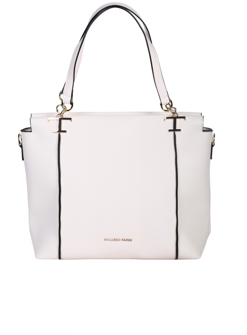 Ежедневна дамска чанта в бяло 9V-25249 off white