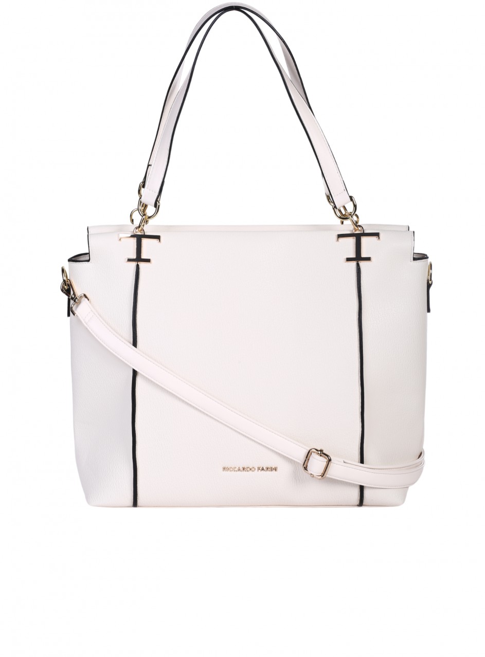 Ежедневна дамска чанта в бяло 9V-25249 off white