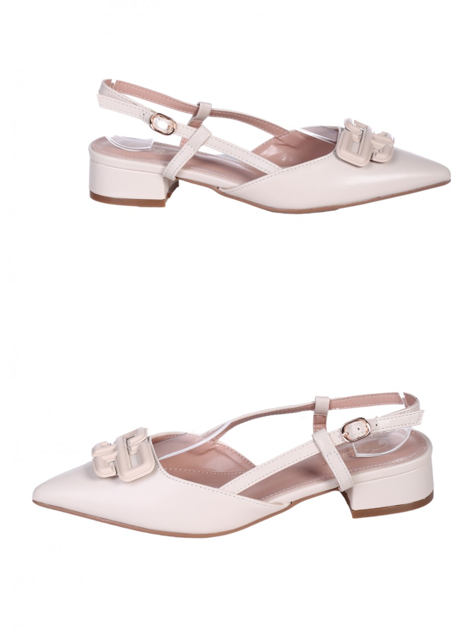 Ежедневни дамски обувки в бежово 3M-25036 beige