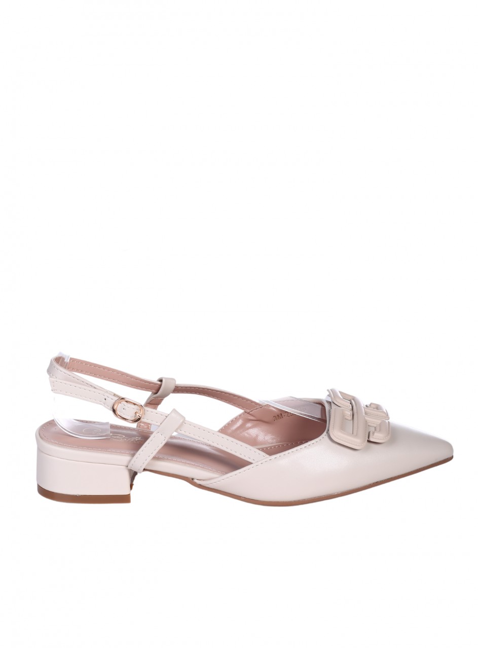 Ежедневни дамски обувки в бежово 3M-25036 beige