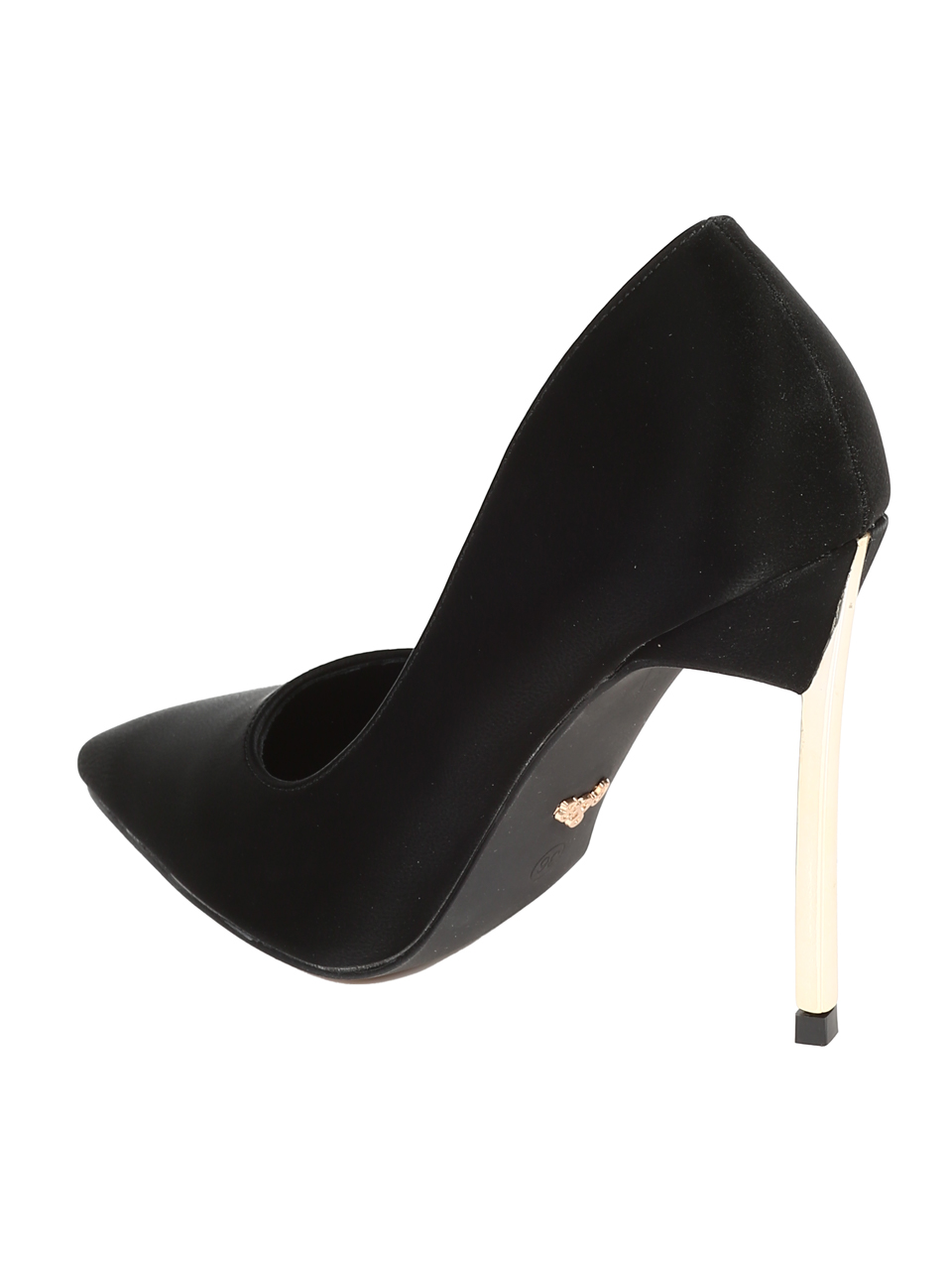 Елегантни дамски обувки, на висок ток, в черно 3M-25207 black (24663)