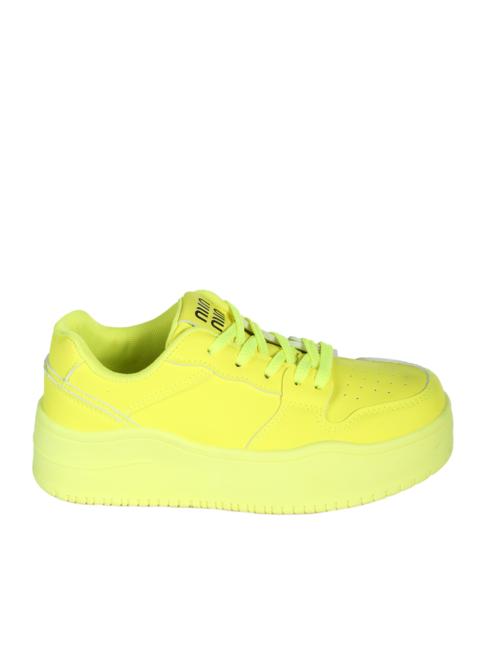 Ежедневни дамски обувки, тип кец, в жълто 3U-25218 lemon S
