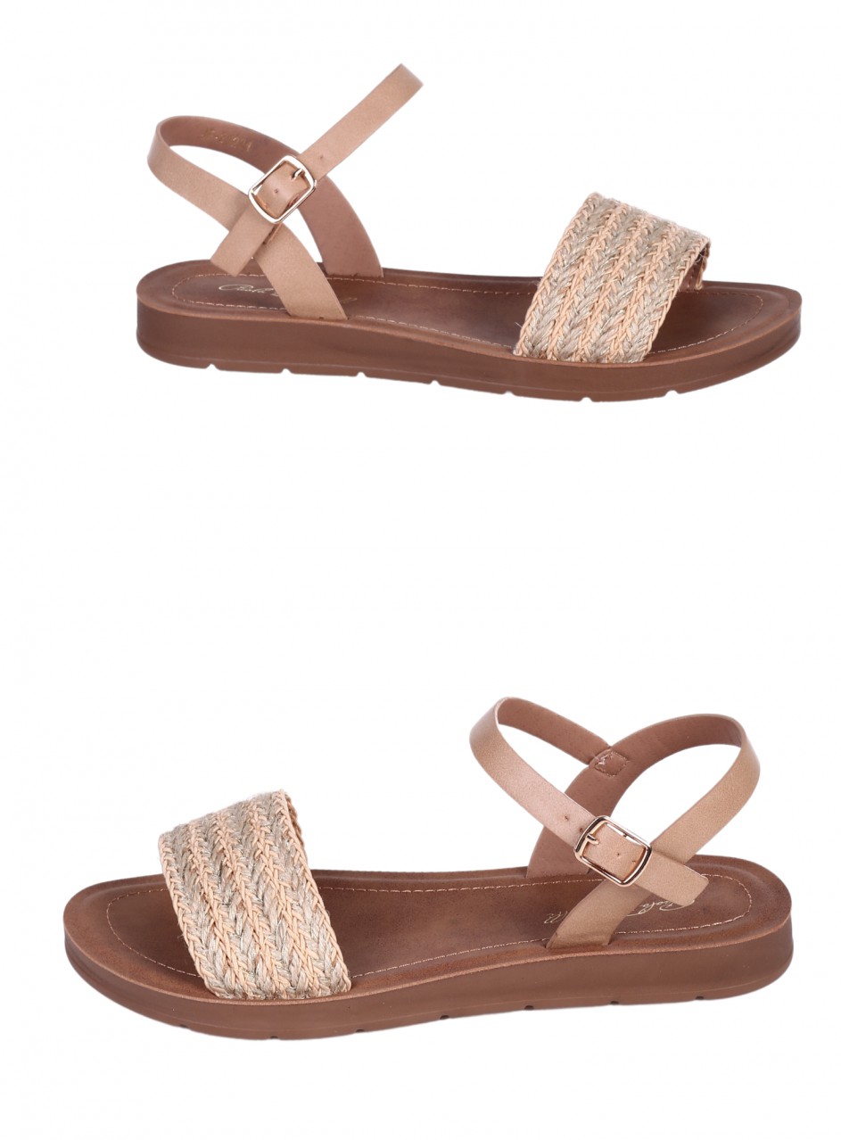 Ежедневни дамски сандали в бежово 4F-25221 beige