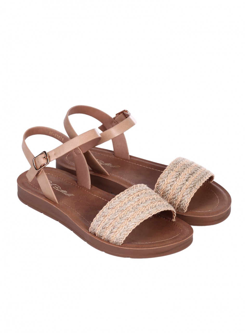 Ежедневни дамски сандали в бежово 4F-25221 beige