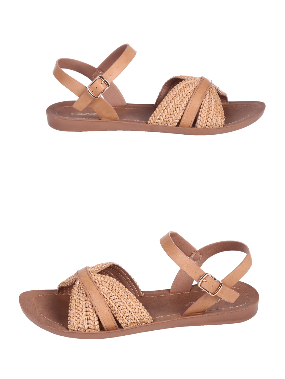 Ежедневни дамски сандали в бежово 4F-25230 beige