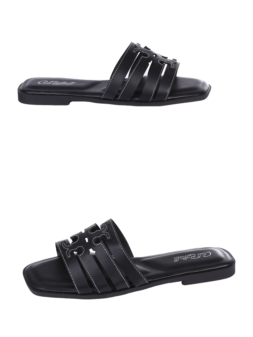 Ежедневни дамски чехли в черно 5C-25200 black
