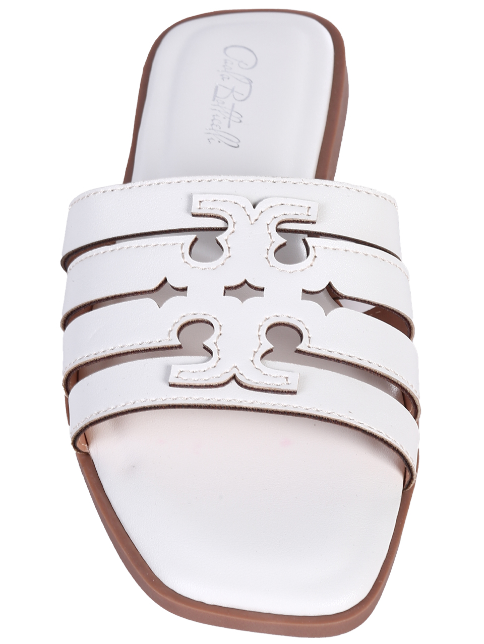 Ежедневни дамски чехли в бяло 5C-25200 white