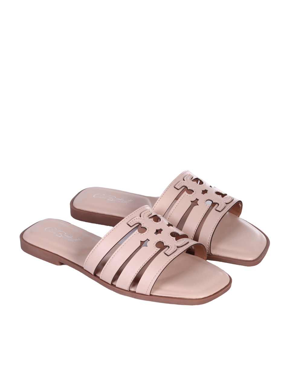 Ежедневни дамски чехли в бежово 5C-25200 beige