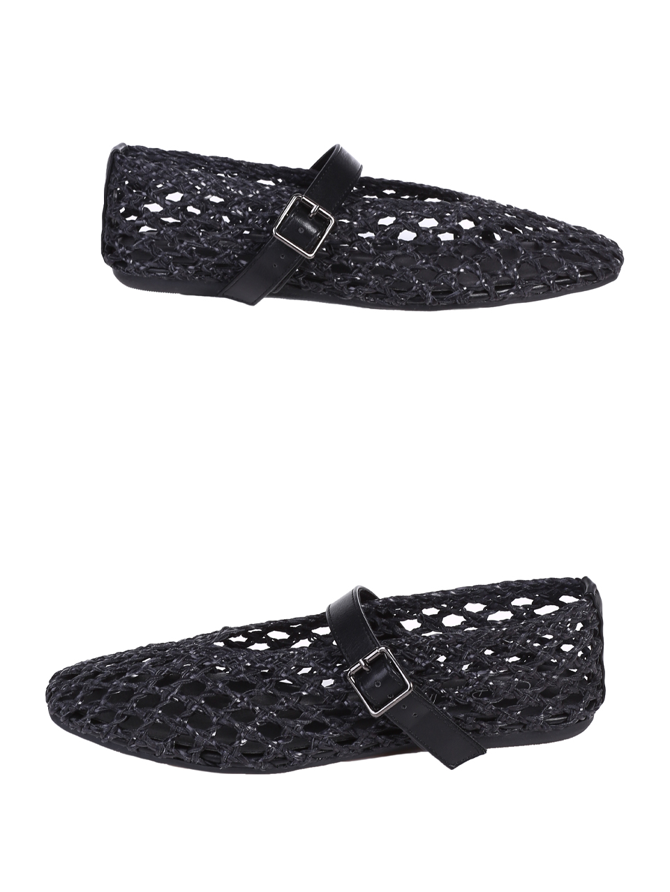 Ежедневни дамски обувки, с перфорации, в черно  3C-25262 black