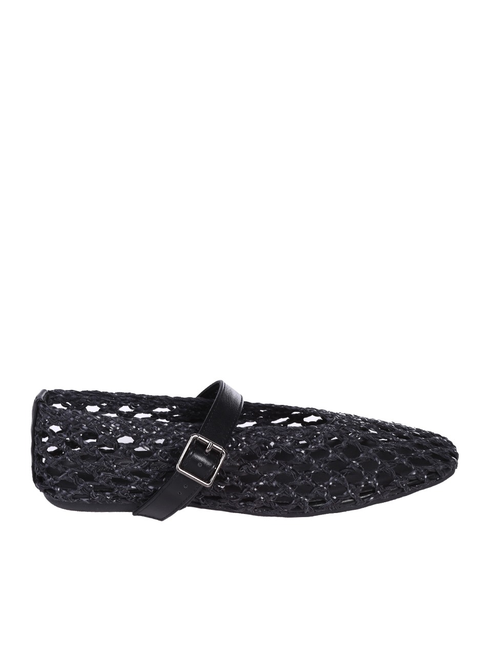 Ежедневни дамски обувки, с перфорации, в черно  3C-25262 black