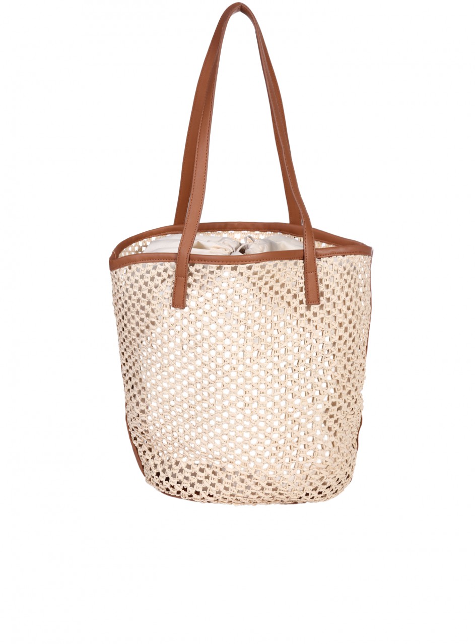 Ежедневна дамска чанта в бежово 9V-25280 lt.beige