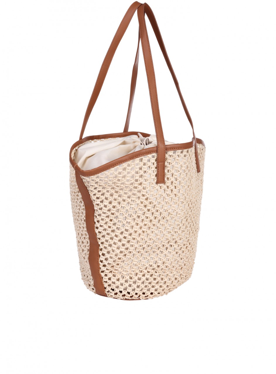 Ежедневна дамска чанта в бежово 9V-25280 lt.beige