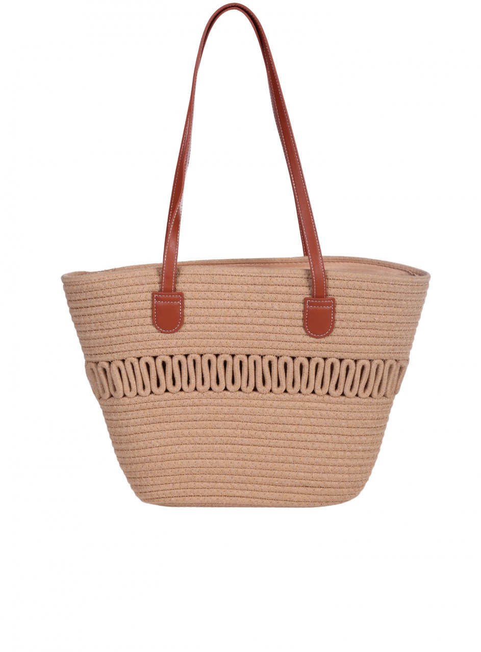 Ежедневна дамска чанта в бежово 9V-25279 beige