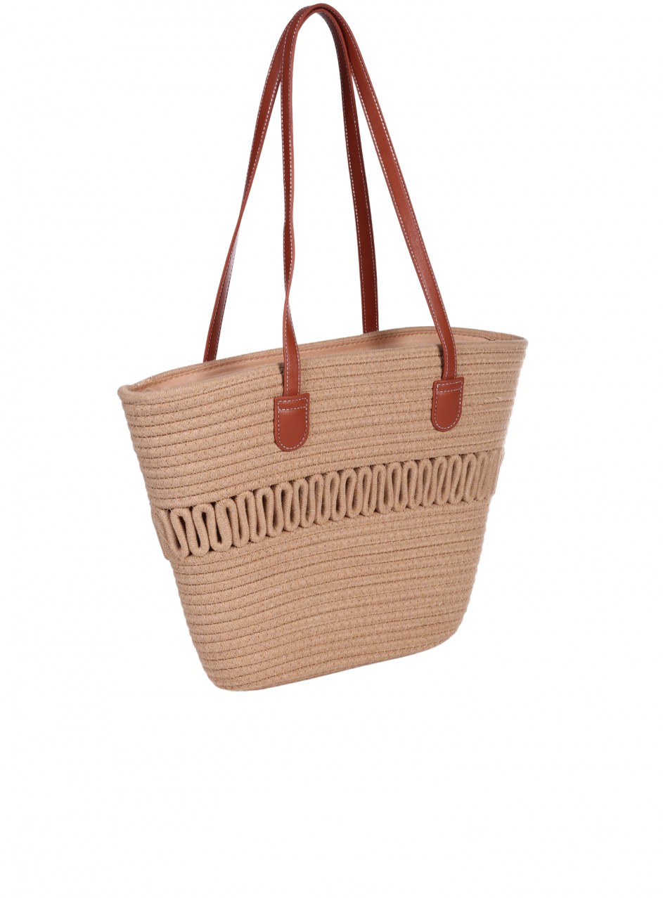 Ежедневна дамска чанта в бежово 9V-25279 beige