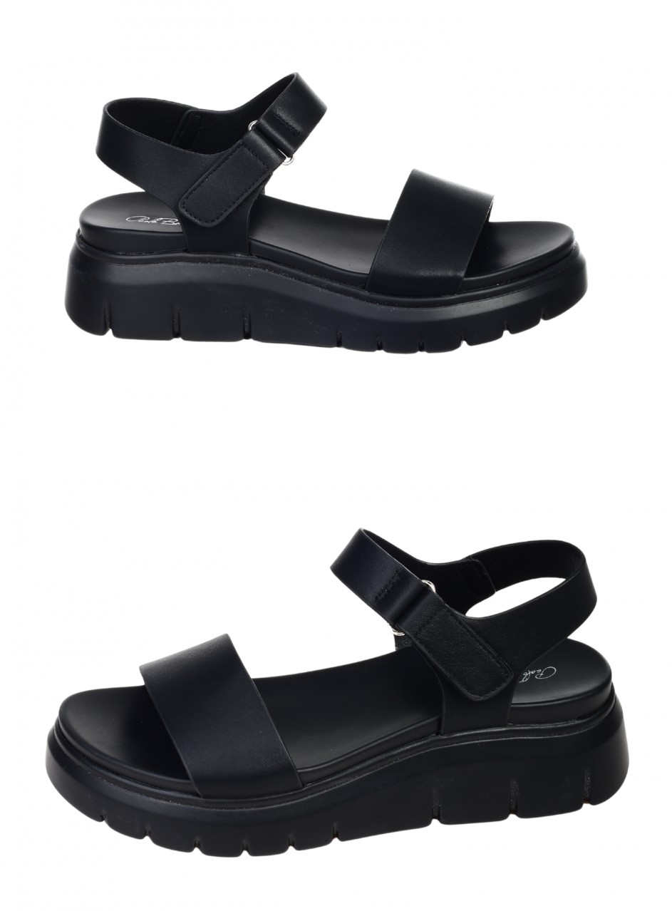 Ежедневни дамски сандали в черно 4H-25307 black