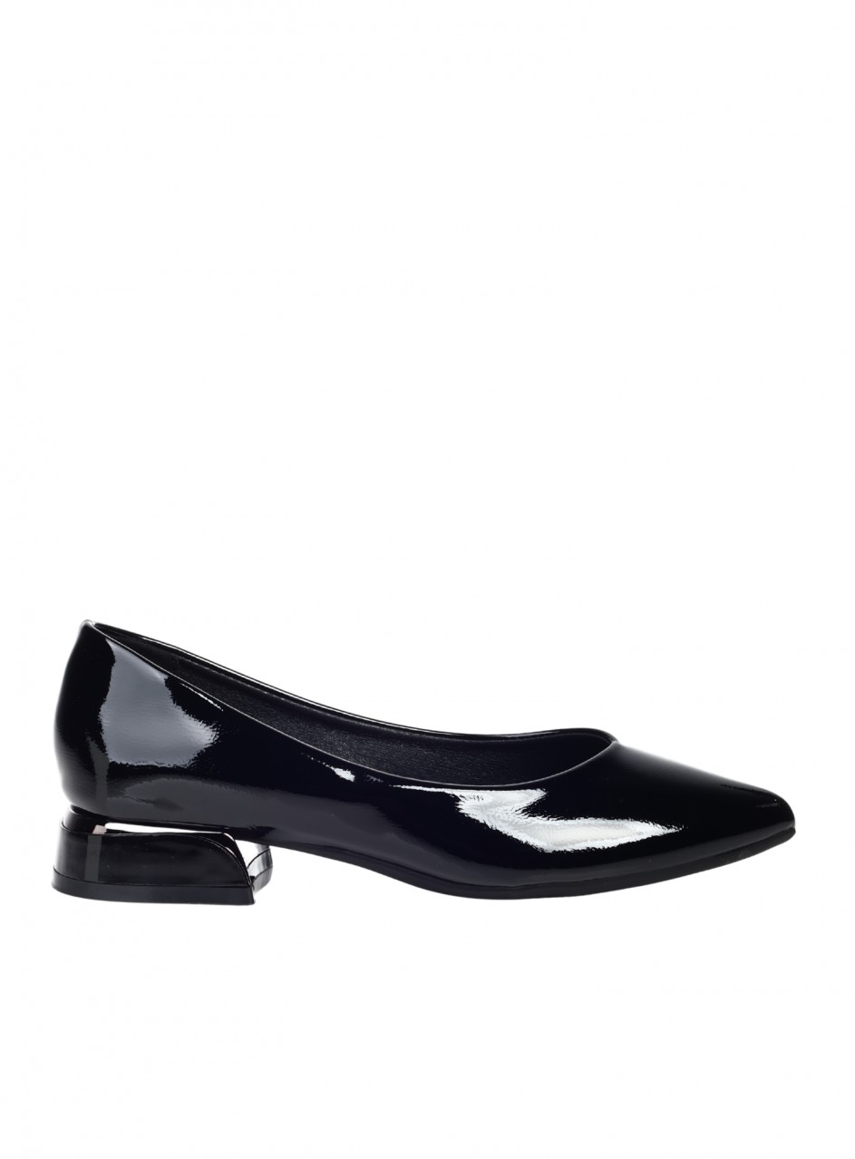 Ежедневни дамски обувки в черно  3C-25363 black pu