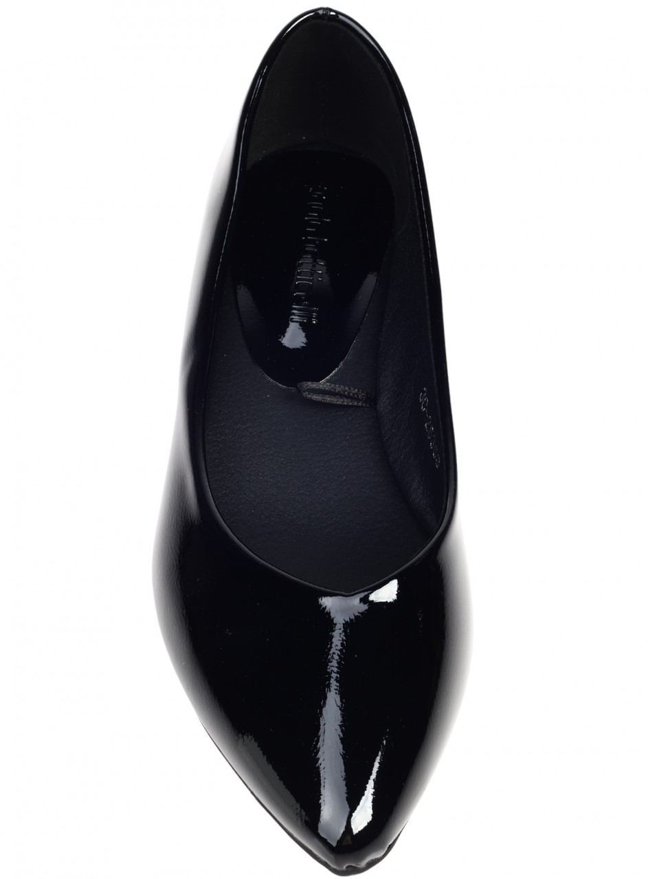 Ежедневни дамски обувки в черно  3C-25363 black pu