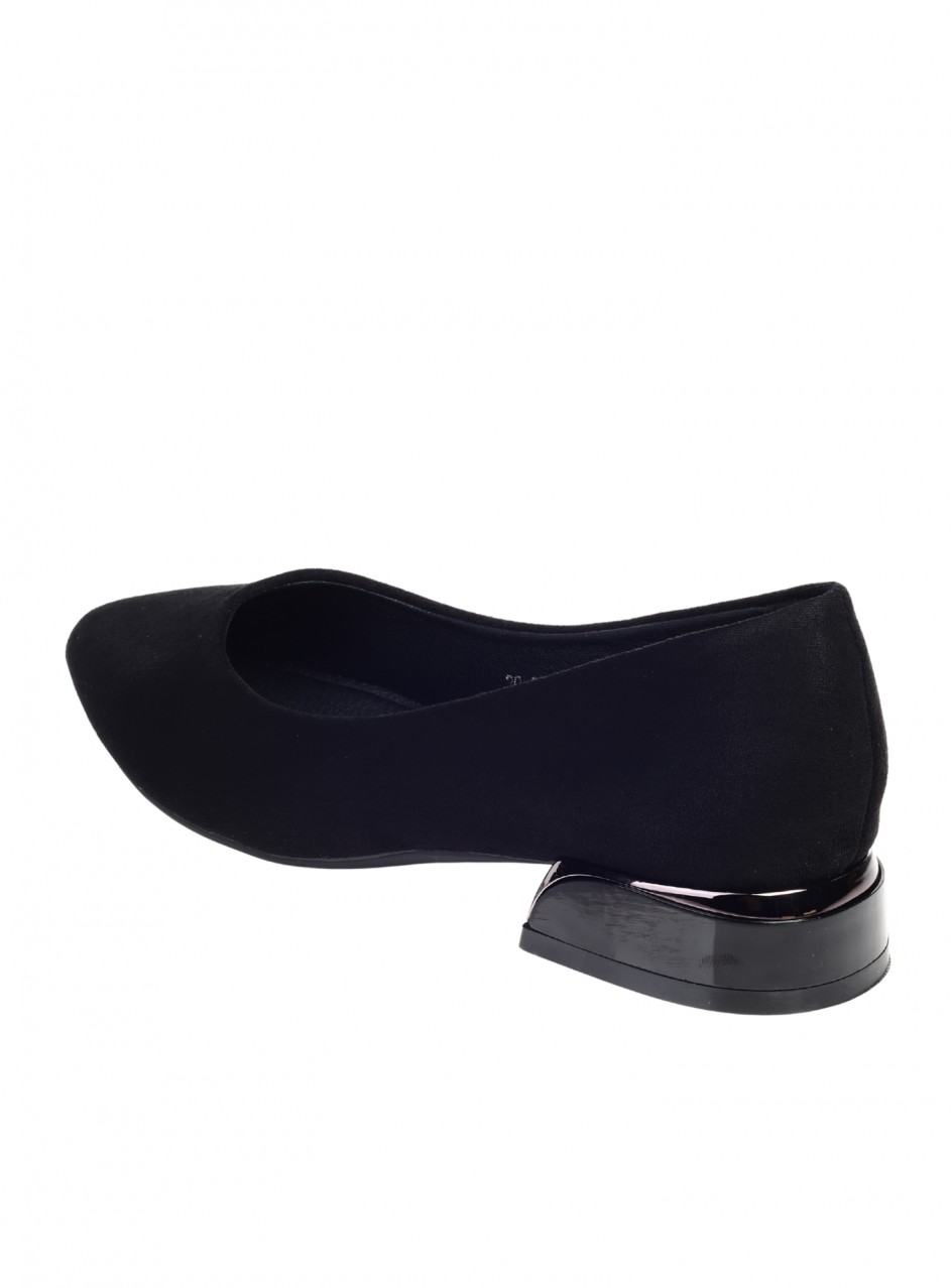 Ежедневни дамски обувки в черно  3C-25363 black suede