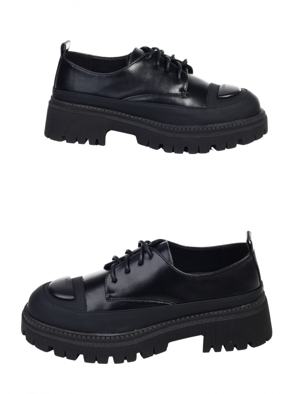 Ежедневни дамски обувки в черно 3C-25365 black