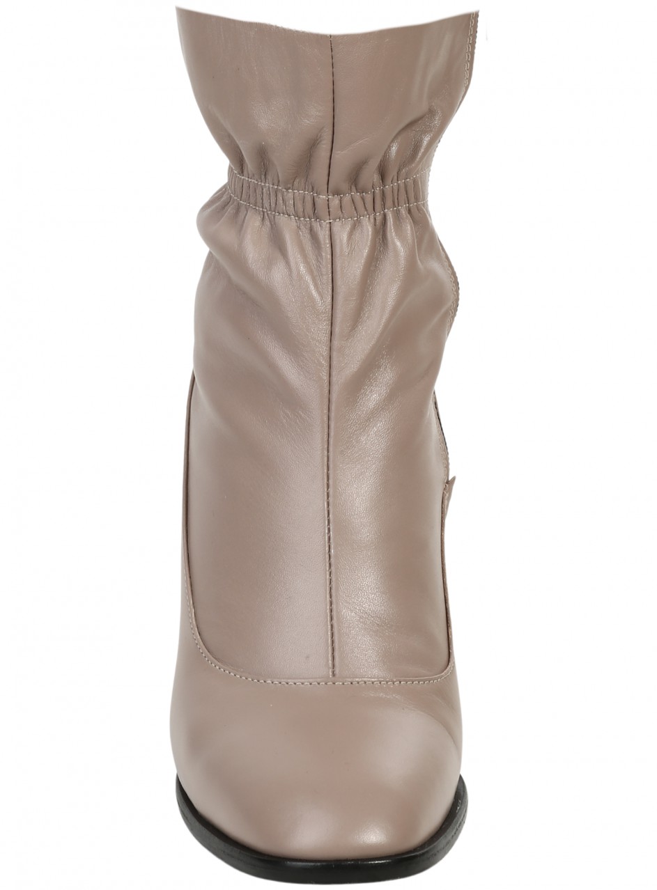 Елегантни дамски боти от естествена кожа в бежово 2AT-25653 beige