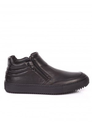 Ежедневни мъжки обувки от естествена кожа 6AM-16810 black
