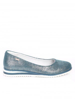 Ежедневни дамски обувки от естествен велур 3AF-17058 blue