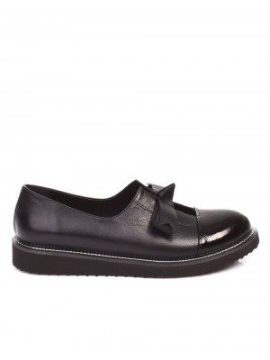 Дамски обувки от естествена кожа и лак 3AT-17618 black