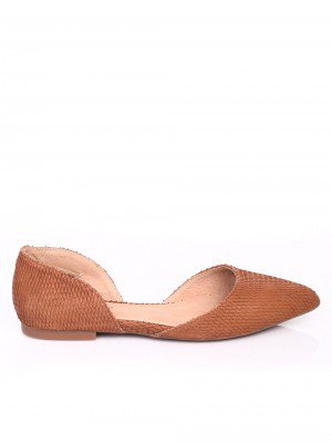 Ежедневни дамски обувки от естествена кожа 3I-17278 beige