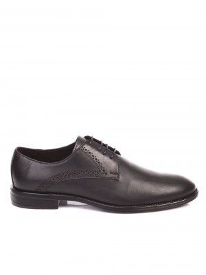 Елегантни мъжки обувки от естествена кожа 7AT-17565 black