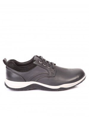 Ежедневни мъжки обувки от естествен набук 7N-17788 black