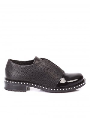 Ежедневни дамски обувки от естествена кожа 3AB-171211 black leather