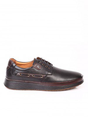 Спортно-елегантни мъжки обувки от естествена кожа 7AT-171174 black