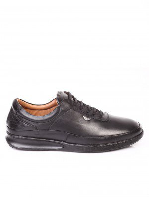 Спортно-елегантни мъжки обувки от естествена кожа 7AT-171189 black