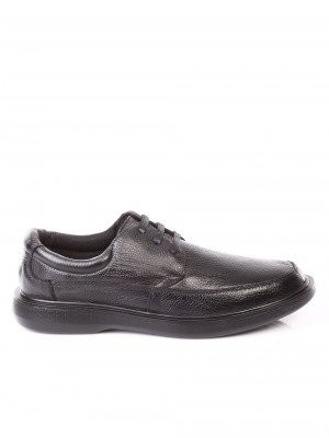 Ежедневни мъжки обувки от естествена кожа в черно 7N-17824 black
