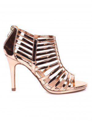 Елегантни дамски сандали на ток 3M-18288 rose gold