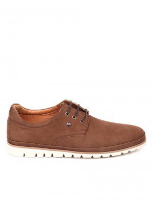 Официални мъжки обувки от естествена кожа 7AT-18554 brown