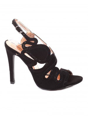 Елегантни дамски сандали на ток 4R-18397 black