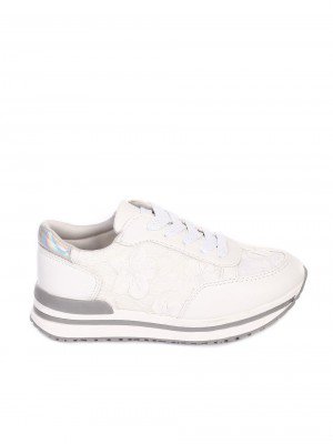 Ежедневни детски обувки в бяло 18P-18075 white