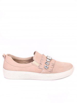 Ежедневни дамски обувки от естествен велур 3I-18248 pink