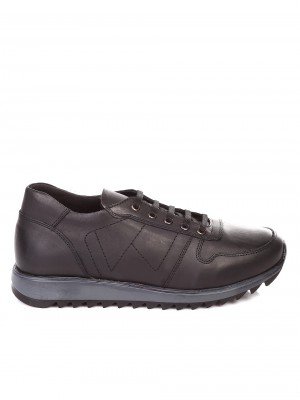 Ежедневни мъжки обувки от естествен набук 7AT-181135 black