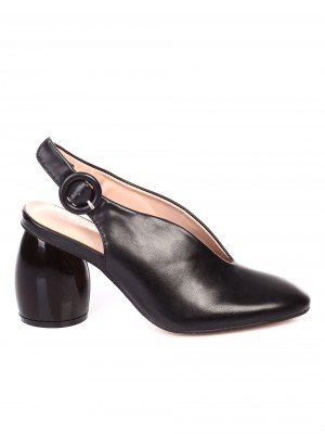 Елегантни дамски обувки на ток в черно 3W-19097 black